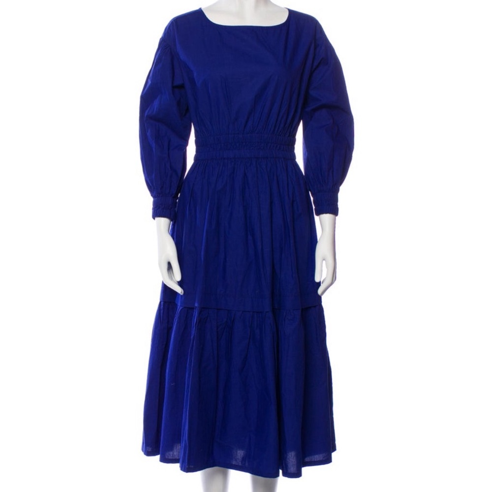 Apiece Apart Blue Cotton Dress
